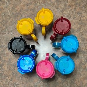 Walt Disney World souvenir travel mugs. 8 total. 3 Different patterns. Used cond